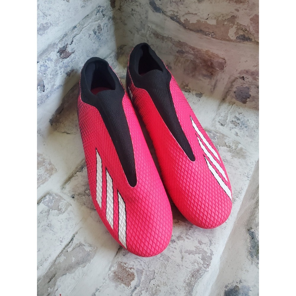 Adidas Soccer X Speedportal.3 LL FG Black Pink Mens Outdoor Running Cleat sz 9